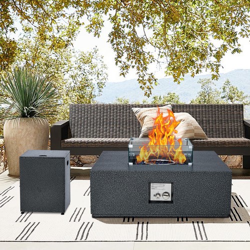 Outdoor gas fire - 36", pit