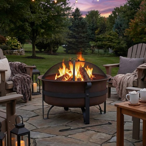 Patio fire pit - pit, outside