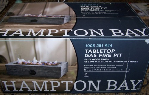 Hampton bay tabletop gas fire - gas,