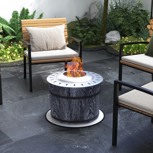 Outsunny smokeless fire pit - fire,